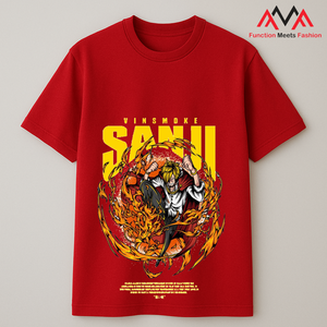 T-shirt pour homme FMF rouge, manches courtes, 95% coton + 5% élasthanne, imprimé (impression graphique), décontracté, streetwear, vêtements de plage - Product Image 6