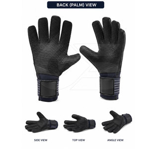 Gants de gardien de but en cuir professionnels pour l'extérieur, taille personnalisée, imperméables, antidérapants, haute qualité, prix bas, vente en gros - Product Image 3