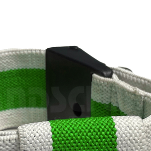 HANDSCHUHE INDUSTRIES Adjustable Blood Flow Restriction Band Green White Striped Polyester <b>Exercise</b> Strap Durable Arm <b>Leg</b> - Product Image 3