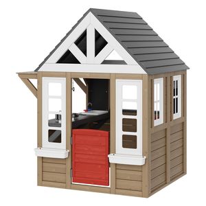Casetta esterna in legno con porta finestra lavello per bambini giardino giochi Cottage categoria di prodotto - Product Image 1