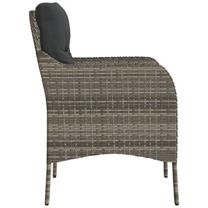 2 chaises de patio en rotin gris avec coussins - Product Image 6