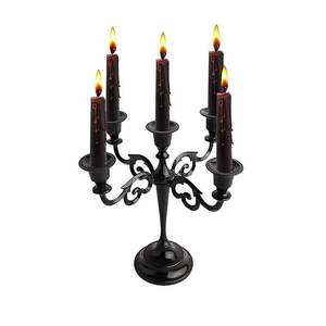 Premium <b>Black</b> <b>Metal</b> <b>Candle</b> <b>Holder</b> Decorative Unique <b>Candle</b> Stand for Wedding Party Dining Table Home Interior Decor At Best Rate - Product Image 2