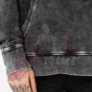 Sudadera con Capucha de Estilo Urbano, Corte Holgado, Casual, de Primera Calidad, Personalizada, Nueva Colección, para Hombre, Lavado Ácido - Product Image 5