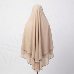 ผ้าคลุมศีรษะฮิญาบแบบยาวสำหรับสตรีมุสลิม ผ้าฝ้ายเนื้อนุ่ม ระบายอากาศได้ดี คุณภาพพรีเมียม ดีไซน์หรูหราทันสมัย ขายส่งจากโรงงาน - Product Image 2