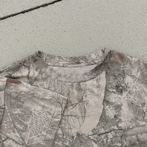 เสื้อยืดแขนสั้นผ้าแคนวาสระบายอากาศได้ดี เป็นมิตรกับสิ่งแวดล้อม สำหรับผู้ชาย ผ้าฝ้าย 100% เหมาะสำหรับกิจกรรมกลางแจ้งและล่าสัตว์ - Product Image 2