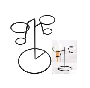 Support à cornets de crème glacée en métal de qualité supérieure pour les fêtes et la décoration d'anniversaire, support à cornets de crème glacée en vente - Product Image 6