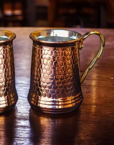 Tasse en cuivre avec poignée, design vintage, résistante à la chaleur, pour boire de la bière, idéale pour les fêtes, tasse à Mint Julep pour la maison, mariage, table - Product Image 2