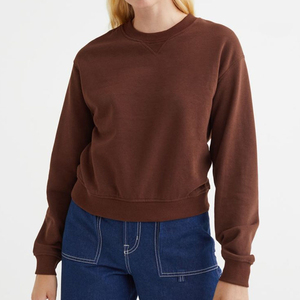 Sweat-shirts pour femmes sur mesure 100% coton, respirants, écologiques, séchage rapide, coupe ajustée, été, haute qualité, devant en toile - Product Image 4