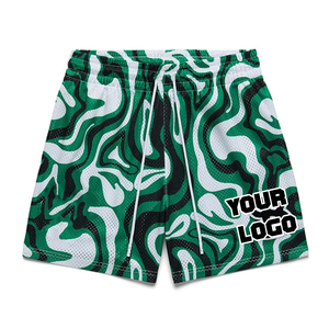 Pantalones Cortos Deportivos de Baloncesto con Estampado, Corte Holgado y Cómodo, Tejido Transpirable, para Uso Diario, para Hombre - Product Image 4