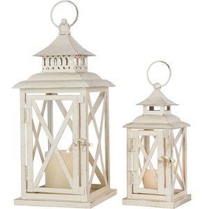 Lanterne à bougie de table en fer blanc élégante, durable et écologique, prix de gros, centre de table décoratif pour la maison et le jardin - Product Image 4