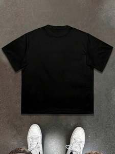 Camisetas Unisex de Corte Cuadrado para Hombre, Venta Caliente 2026, con Logotipo Personalizado, Pedrería 3D, Hombros Caídos, 100% Algodón Jersey, Cuello Redondo - Product Image 2