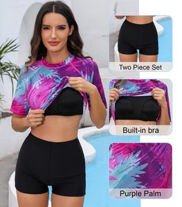 Hot Sale Full Sublimated Rash Guard <b>for</b> <b>Women</b> Quick-dry 2 Piece Swimsuit Bathing Suit Swimwear Swimsuit - Product Image 3