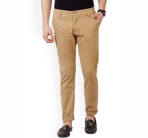 Pantalon chino tissé marron slim fit pour homme - Fermeture boutonnée, respirant, écologique, décontracté, pour le bureau, le travail quotidien, léger et tendance - Product Image 5