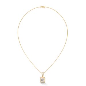 Collar de Oro Fino con Colgante de Diamante Cultivado en Laboratorio para Mujer, Joyería Elegante para Aniversario, Cumpleaños y Regalos de Lujo - Product Image 3