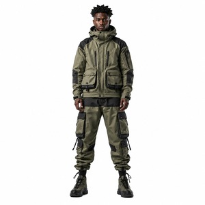 Conjunto de Chándal Táctico Techwear, Chaqueta Impermeable y Pantalones Cargo, Ropa Urbana para Exteriores, Fabricante OEM Personalizado - Product Image 1