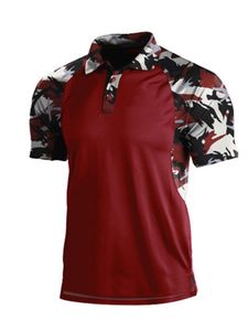 Polo d'été pour homme respirant à séchage rapide à manches courtes imprimé décontracté pour l'extérieur en polyester/coton - Product Image 3