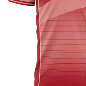 Camiseta de Fútbol Unisex Sublimada Personalizada, Cuello Redondo, Manga Corta, Bloques de Color, Ligera, Patrón Geométrico, Absorbe la Humedad - Product Image 5
