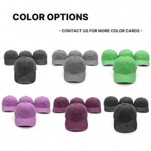 Casquettes de baseball unisexes en coton délavé, non structurées, souples, avec logo personnalisé, style vintage, pour la vente en gros - Product Image 6