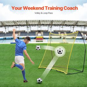 Rimbalzista da Calcio Portatile 7x7FT per Allenamento Giovanile, in Ferro e Poliestere, Attrezzatura Sportiva Portatile per Allenamento Calcio - Product Image 3