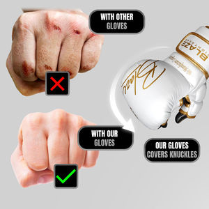 ถุงมือ MMA หนังไมโครไฟเบอร์คุณภาพพรีเมียม ขายส่ง แห้งเร็ว ระบายอากาศได้ดี เหมาะสำหรับการฝึกซ้อม ซ้อมต่อยมวยไทย คิกบ็อกซิ่ง และกีฬาต่อสู้ประเภทต่างๆ - Product Image 4