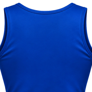 Womens Royal Blue Tank <b>Top</b> Greek Letter Graphic Sleeveless Scoop Neck Athletic Sports Shirt Casual Summer Activewear Apparel - Product Image 5