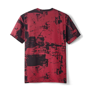 เสื้อยืดซับลิเมชั่นคุณภาพสูง น้ำหนักเบา สำหรับผู้ชาย ไซส์ใหญ่ เป็นมิตรกับสิ่งแวดล้อม 400 กรัม คอวี โลโก้ด้านหน้า โพลีเอสเตอร์/คอตตอน สวมใส่สบาย - Product Image 3