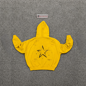 NEW Casual Fashion Bright <b>Yellow</b> Oversized Zip Up Hoodie Relaxed Fit Streetwear Loose Oversized <b>Clothing</b> Baggy casual drop shoul - Product Image 6