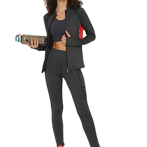 OEM Women's <b>Zipper</b> Tracksuits Set Breathable Lightweight Casual Wear Wholesale Price with Adjustable Size Women Tracksuit - Product Image 5