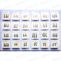 Clips vasculaires pour anévrismes Davicon de qualité médicale, réutilisables, certifiés CE ISO (paquet de 5 clips droits), instruments chirurgicaux pour hôpital