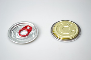 Tapa de lata de bebida de aluminio de 52mm rentable 202 Extremo de apertura fácil con lengüeta roja para latas de refrescos y bebidas energéticas - Product Image 3