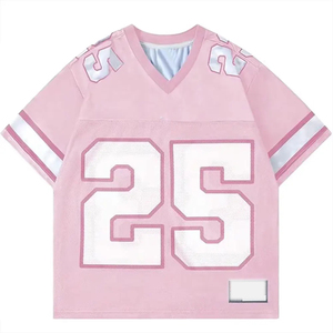Maillot de football américain personnalisé pour homme, manches courtes, imprimé, séchage rapide, respirant, style supporter, pour sorties d'équipe - Product Image 3