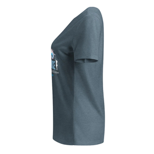 T-shirt gris foncé pour femme avec motif 'Mom', en coton doux, col rond, manches courtes, vêtement décontracté pour tous les jours - Product Image 5