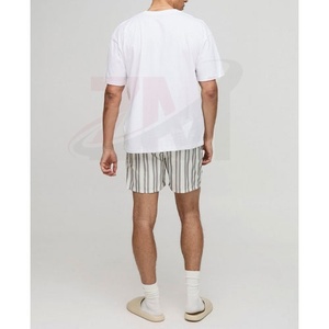 Shorts d'été décontractés en coton respirant à rayures, style nouveau, pour hommes, pour la gym et le fitness, en vente à prix réduit, OEM - Product Image 2
