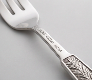 Ensemble de fourchettes Morpankh en acier inoxydable argenté antique avec finition argentée antique, parfait pour les événements de restauration, les hôtels et les restaurants - Product Image 2