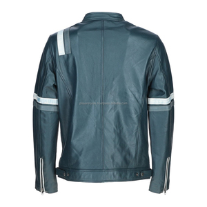 Men's Premium Lambskin <b>Leather</b> Bomber <b>Jacket</b> Motorcycle Rider Fashion Export Quality Manufacturer - Product Image 3