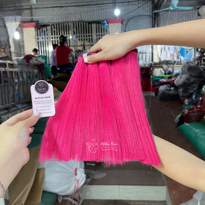 Ready Ship Alpha Hair A1880 Custom Color Virgin Vietnamese Human Hair Lace Front <b>Wig</b> with Machine Double Weft <b>Braid</b> 360 Full L - Product Image 4