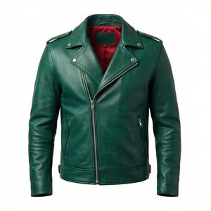 Veste de moto en cuir véritable pour homme de qualité supérieure, nouvelle arrivée, vestes de moto d'hiver, protections amovibles, personnalisables - Product Image 1