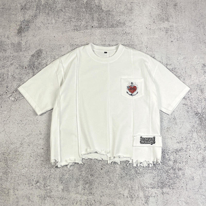 T-shirts en coton éponge surdimensionnés avec impression DTG effet vieilli pour vêtements de sport OEM, faible MOQ, fournisseur de vêtements streetwear, coupe décontractée - Product Image 1