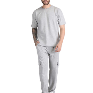 Ensemble de survêtement pour homme, t-shirt et pantalon décontracté grande taille, ensemble deux pièces, tenue de sport pour homme, vêtements pour homme, ensemble deux pièces 2026 - Product Image 1