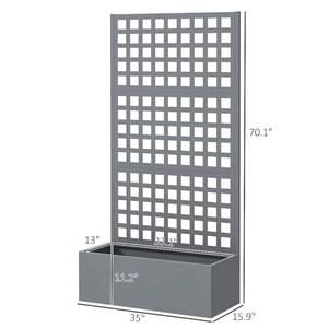 กระถางดอกไม้ & เครื่องปลูกต้นไม้บนเตียงในสวน - Product Image 2