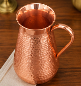 <b>Copper</b> <b>Mug</b> With Handle Vintage Style Hammered Finish Drinkware Luxury Tableware Serveware For Hotel Restaurant Home Decor - Product Image 5