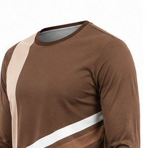 Camisetas de Manga Larga para Hombre, 100% Algodón, 300 GSM, Impresión Puff, Logotipo Personalizado, Camisetas de Tela de Algodón, Proveedor de Ropa al por Mayor OEM ODM - Product Image 6