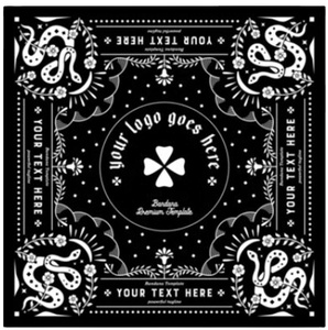 Bandana en coton tendance, foulard pour cheveux, bandanas carrés pour hommes et femmes, foulard pour le cou, accessoire de mode - Product Image 1