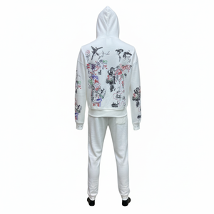Conjunto Deportivo Personalizado para Hombre con Sudadera con Cremallera y Estampado Gráfico, Pantalones Jogger, Ropa Urbana de Algodón, Venta al Por Mayor OEM - Product Image 6