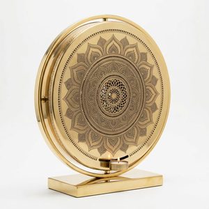 Handmade 26 cm Deep <b>Brass</b> Candle <b>Lantern</b> Tall Antique <b>Brass</b> Projects for Home Decor Wedding-Rangoli Mandala Rangoli Projector - Product Image 3