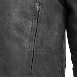 Comfortable Outdoor Use Men Leather <b>Biker</b> <b>Jacket</b> Top Selling Fashion Clothing Men Leather <b>Biker</b> <b>Jacket</b> - Product Image 6