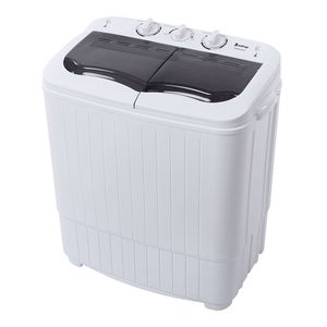 Pompa di Scarico Compatta a Doppia Vasca per Lavatrici XPB35 188S 14.3(7.7 6.6) libbre Semiautomatica con Coperchio Grigio - Product Image 3