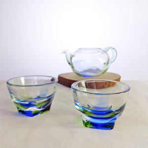 Petite tasse en verre borosilicate colorée résistante à la chaleur pour le vin, le thé, le café - Product Image 6