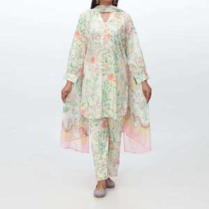 Digital Printed Cambric Mujer Blazers 3-PC Suit PS4363 - Product Image 3