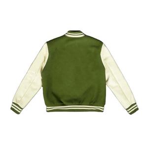 Chaquetas Varsity de Lana con Logotipo Personalizable, Chaquetas para Hombre de Talla Grande con Cuero Fusionado sin Costuras - Product Image 2